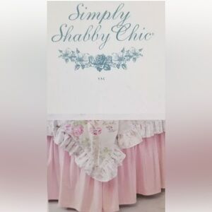 Simply Shabby Chic Pale Pink TWIN SIZE BedSkirt Ruffle 15 drop
